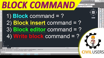 Block Command in AutoCAD || Block Edit command || Write Block Command in AutoCAD in Hindi