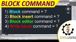 Block Command in AutoCAD || Block Edit command || Write Block Command in AutoCAD in Hindi