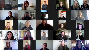 EXPECTATIONS VS REALITY.  Virtual choir rehearsal on zoom.