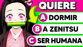 ¿QUÉ TANTO SABES DE NEZUKO KAMADO ??✅ Test/Trivial/Quiz ?Nezuko y Zenitsu vs Nezuko y Sanemi