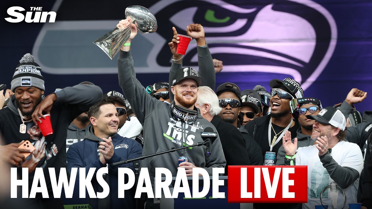 LIVE: Seattle Seahawks celebrate Super Bowl victory with a parade through the city