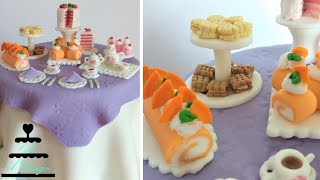 Bolo Chá De Doces Miniaturas| Miniatures Tea Party Cake (ENGLISH SUBTITLES)
