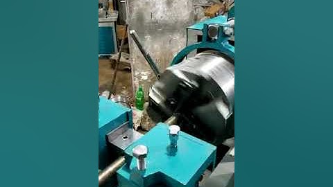 How to make high-quality thread on landis die head set with gear motor threading machine #threading