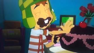 Chavo eats a cake