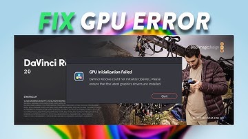 How to Fix “DaVinci Resolve Could Not Initialize OpenGL" Error | 100% Working (2025)
