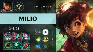 Milio Support vs Fiddlesticks - KR Challenger Patch 26.12