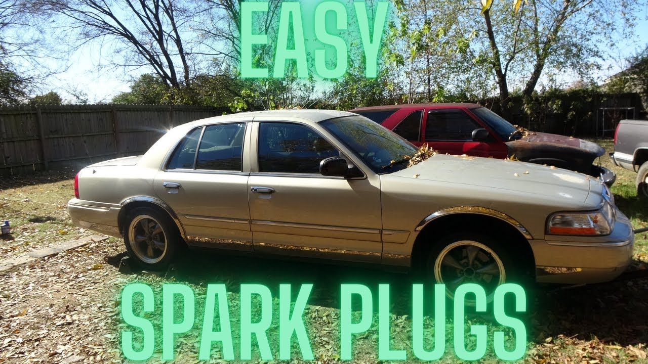 Grand Marquis crown Victoria 4 6 spark plug change YouTube