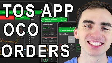 Setting up OCO Orders In The Thinkorswim Mobile App - Thinkorswim Tutorial