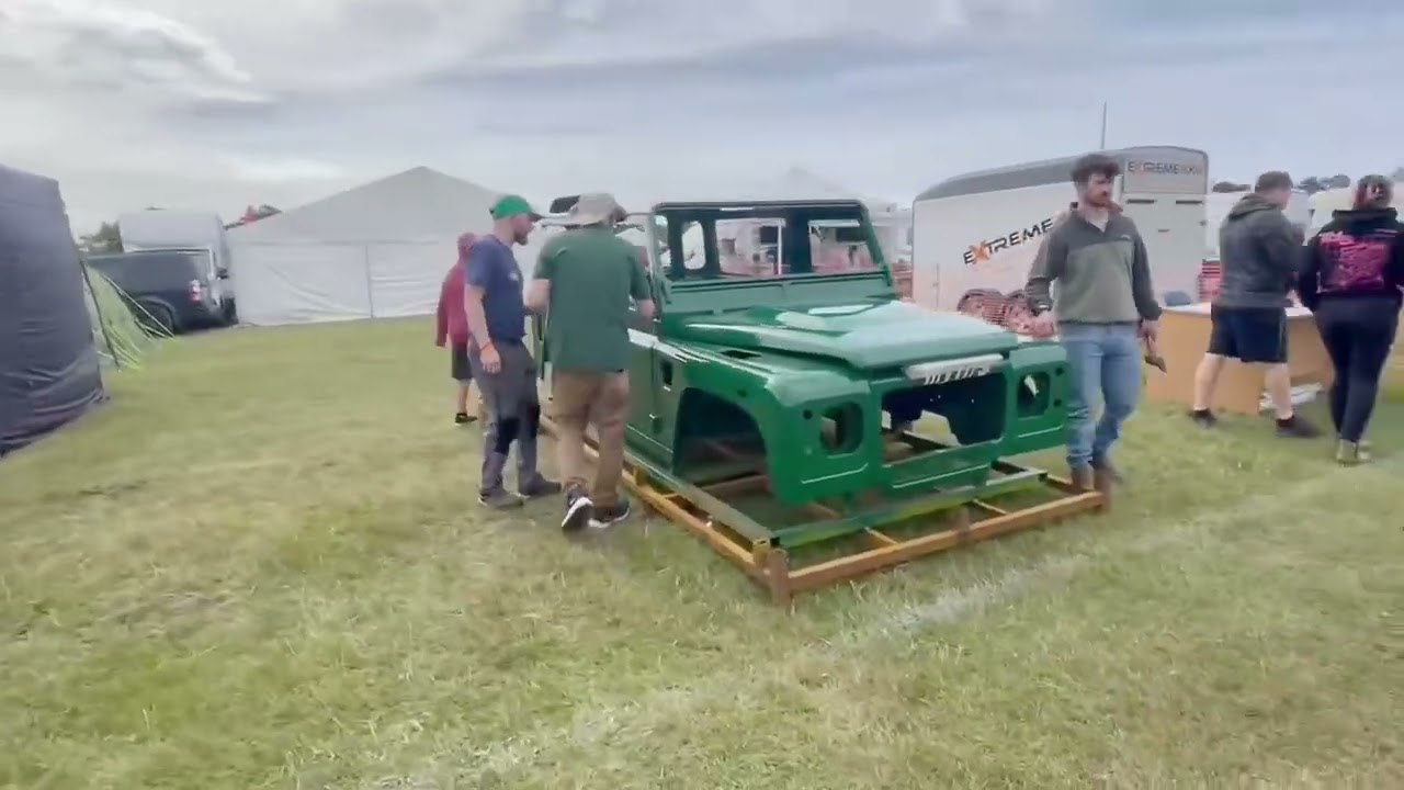 our land rover defender 90 shell is showing on the lro show uk  