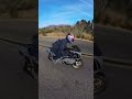 Cruising around the lake on the Yamaha YSR50 💨