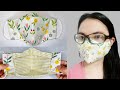 DIY 3D Face Mask with FILTER POCKET! | NO FOG on Glasses | How to sew 3D Face Mask