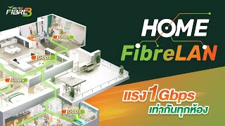 Home FibreLAN เน็ตบ้านที่เร็วแรง 1Gbps เท่ากันทุกห้องของบ้าน l AIS 3BB Fibre3