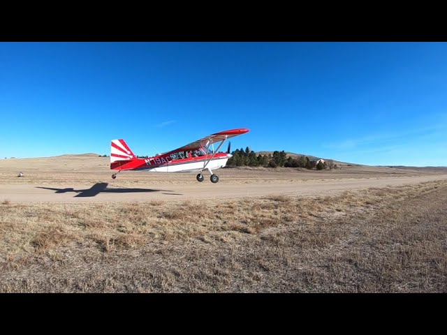 Touch and Go practice on runway 17, at the Calhan Colorado Airport. 5v4
