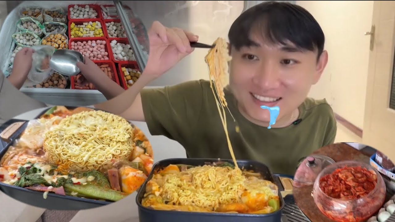 Baoqi Mukbang Hot Pot Korea, Uang Simpanan Habis Demi Beli Persiapan Makanan @Baoqi_289 