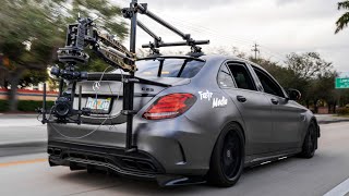 AWE Track Exhaust Installed On Our C63 AMG Camera Car...