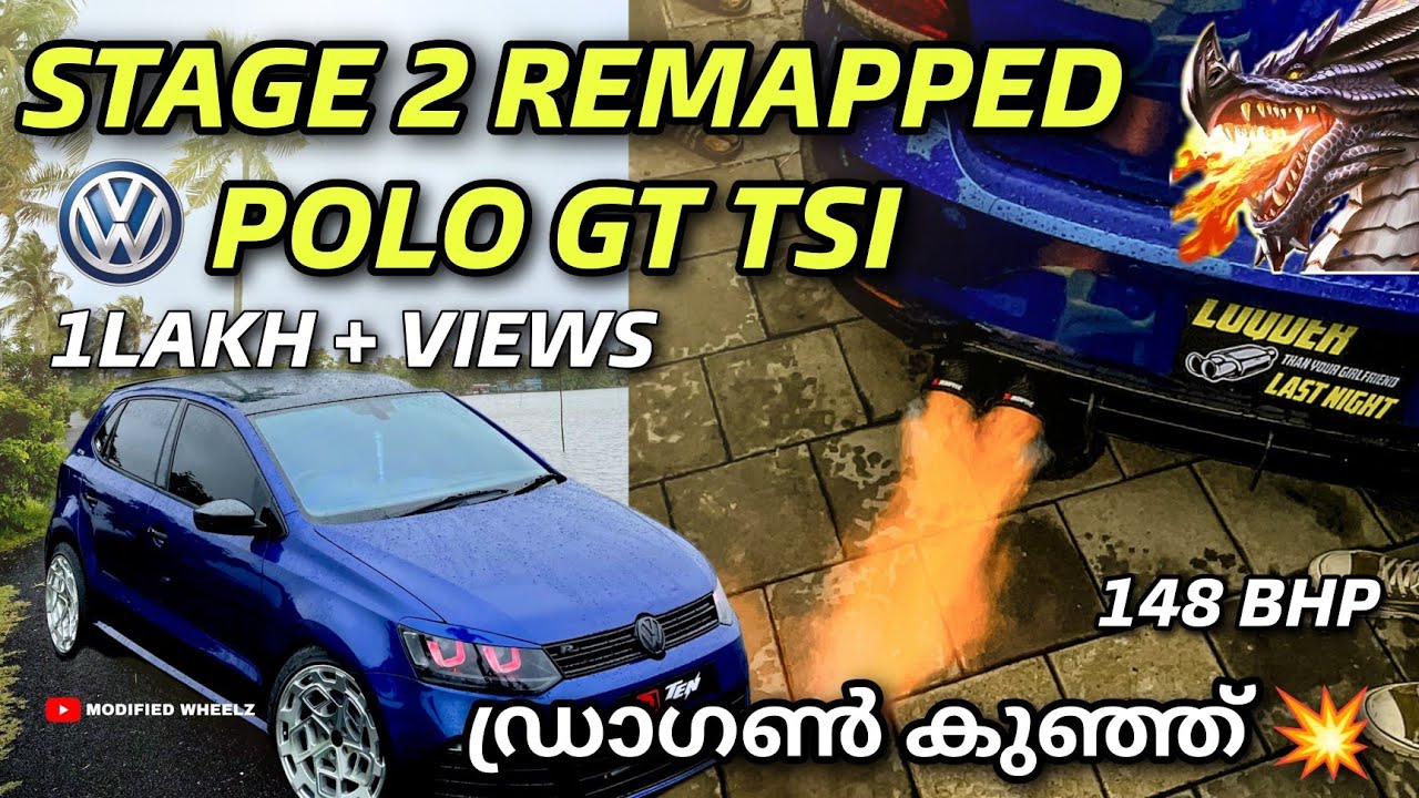 VOLKSWAGEN POLO GT TSI FULLY MODIFIED REVIEW 🔥 തീ തുപ്പുന്ന stage 2 ...