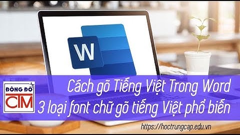 Cách gõ Tiếng Việt trong Word - 3 loại font chữ hỗ trợ tiếng Việt phổ biến | Tin học văn phòng