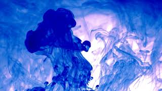 #Футаж синяя краска в воде ◄4K•HD► #Footage blue paint in water