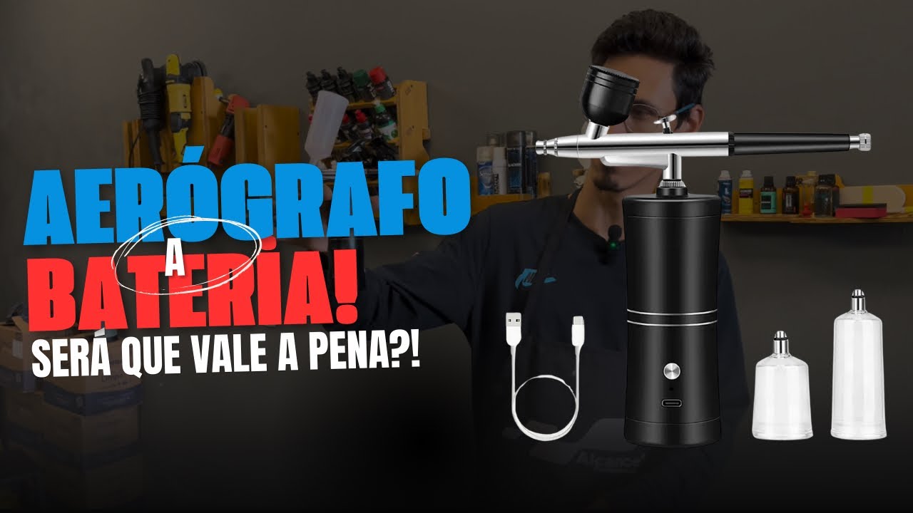 AERÓGRAFO A BATERIA, REALMENTE VALE A PENA?!