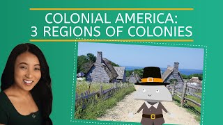 Colonial America:  3 Regions of Colonies  U.S. History for Kids!