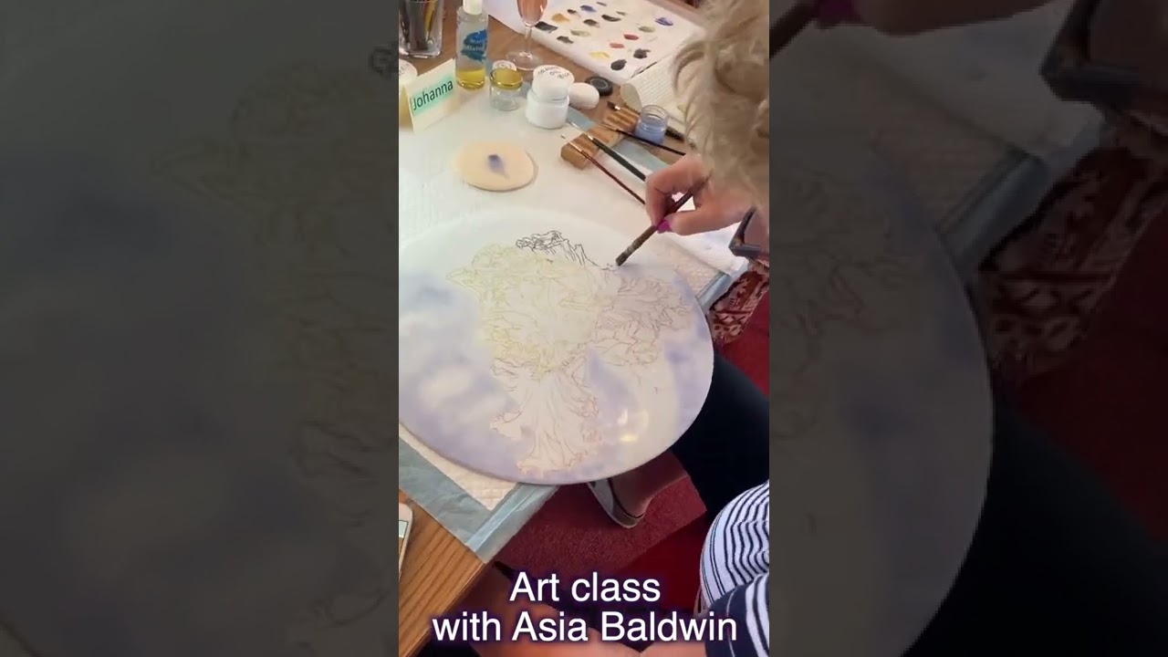 Art class with Asya Baldwin, artist, world class teacher