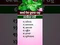 ଓଡ଼ିଆ ସାଧାରଣ ଜ୍ଞାନ ||odia general knowledge #odiagktoday #gkodisha