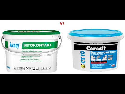 Video: Knauf Betokontakt (23 Foto): Ciri Teknikal Primer Seberat 5 Dan 20 Kg