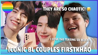 Gay Guy Reacts To ICONIC BL COUPLES! KHAOTUNG (They are so chaotic! Firstkhaotung)