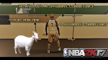 How To Get 99 Offensive Consistency & 99 Reaction FAST !!