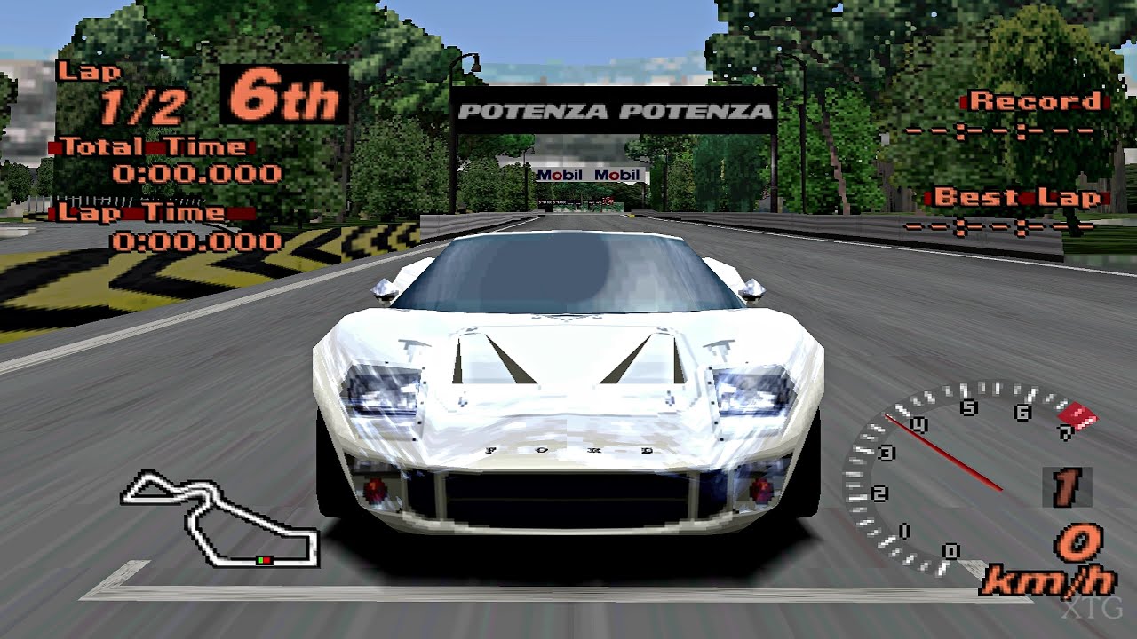 Gran Turismo 2 - Ford GT40 '66 (Tougher AI) PS1 Gameplay HD 