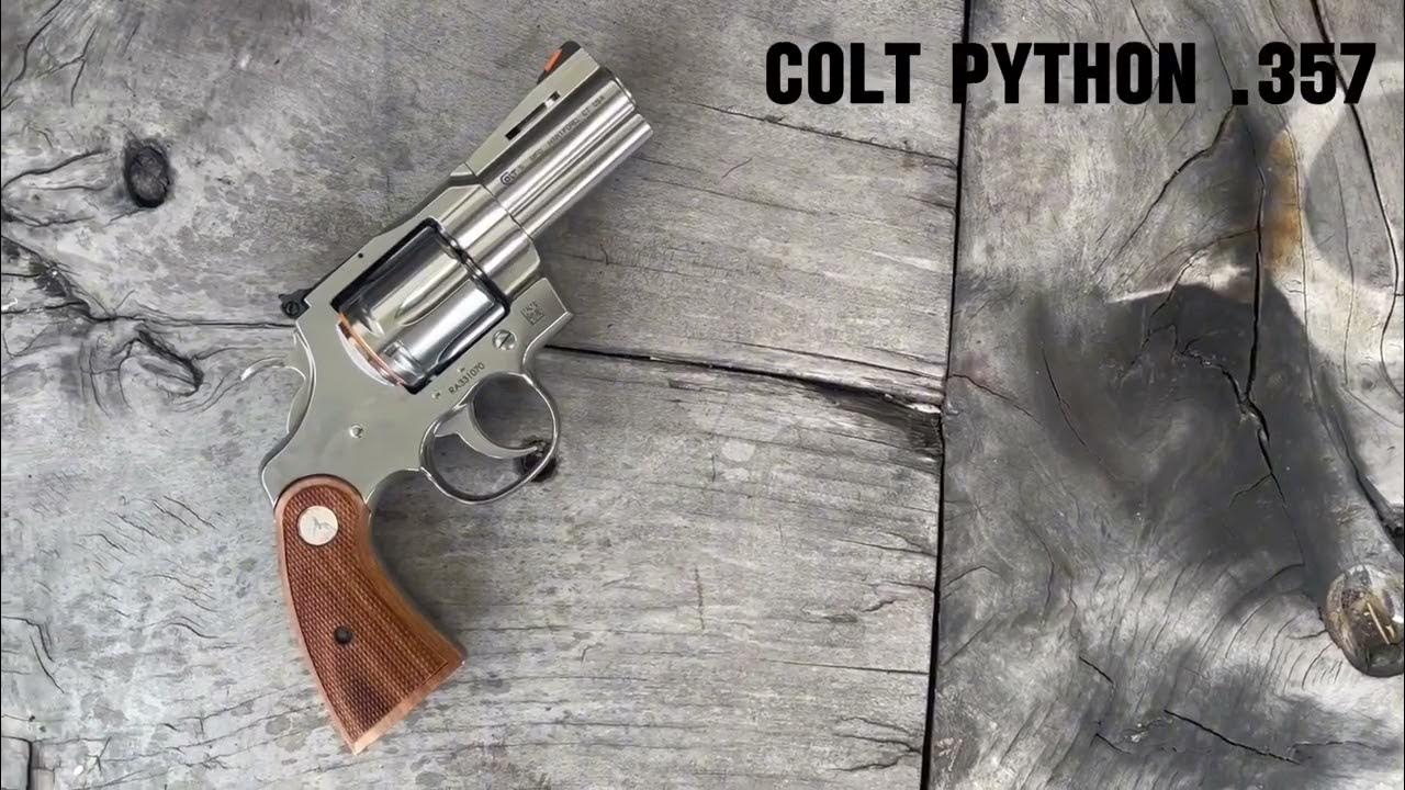 Colt Python .357 magnum 3 inch & Official Police Walnut Panel Grips # ...