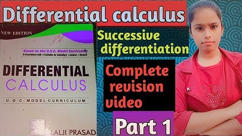 Differential calculus|Successive differentiation|Lalji prasad||Maths honours part 1|Oneshotrevesion