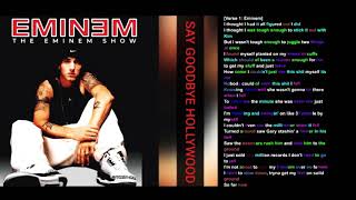 Eminem on Say Goodbye Hollywood- Rhymes Highlighted