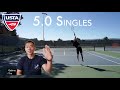 USTA 5.0 Tennis Highlights | Tim vs Gabino