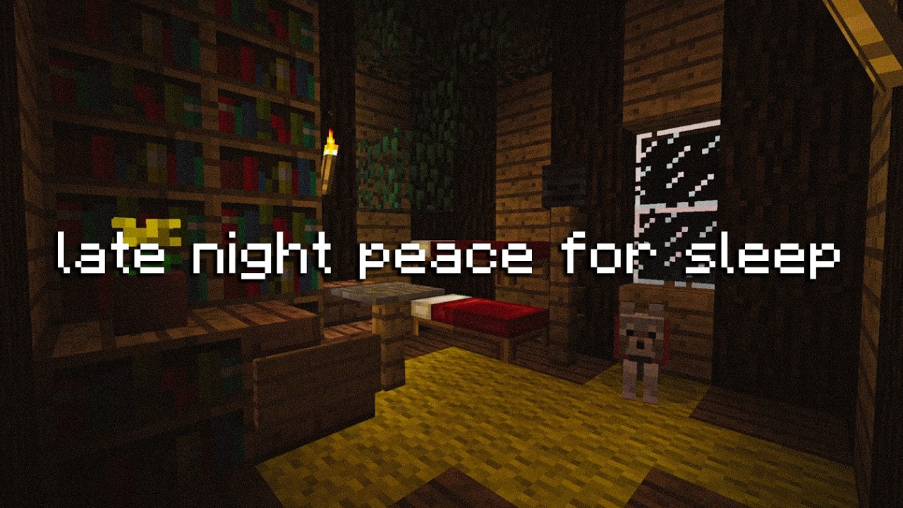 late night peace for sleep (minecraft c418 music and ambience)