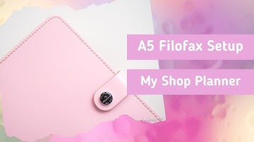Setting up my A5 Filofax Original