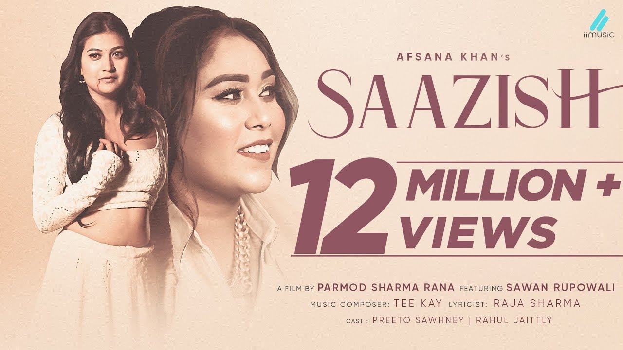 Saazish (Official Video)- Afsana Khan Ft Sawan Rupowali | Tee Kay -Raja Sharma- New Hindi Songs 2021