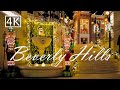 Rodeo Drive Beverly Hills, California Christmas Walking Tour [4K]