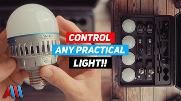 How To Control Practical Lights When Filming (Nanlite Pavobulb 10C Review)