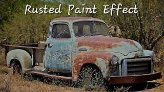 Rusted Paint Effect On Model Tutorial