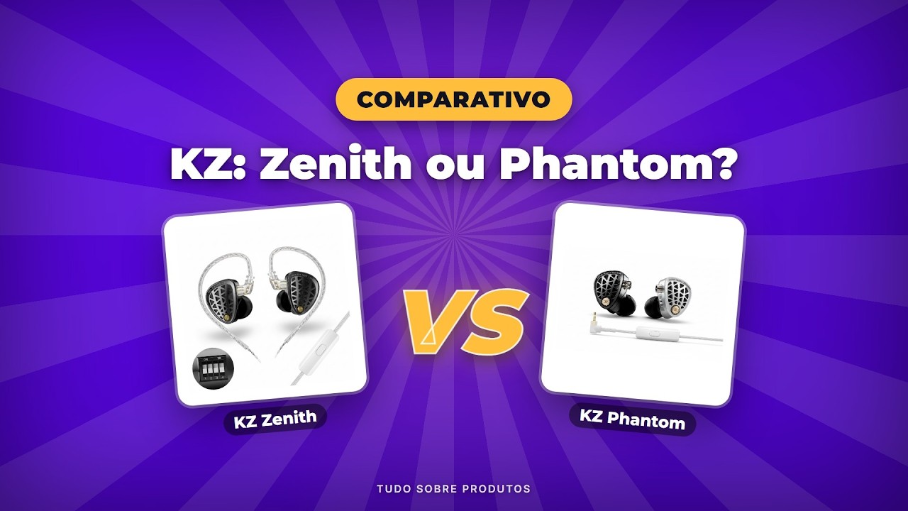 Capa: KZ Zenith x KZ Phantom: O Comparativo Definitivo de 2026!