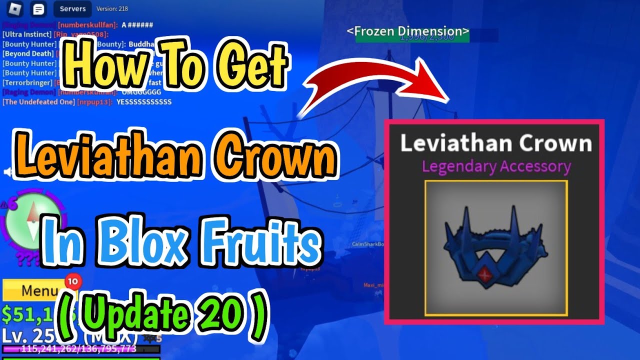 Descubra Tudo Sobre a Leviathan Crown no Blox Fruits: Guia