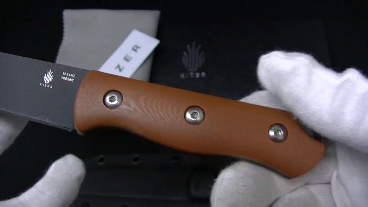 KiZER【カイザー】■ 「ブッシュ」タン 【1095HC】【G-10】【カイデックス】フィックスド