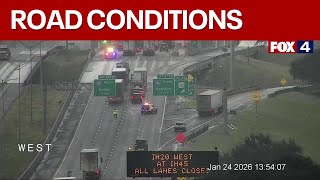 Crash Blocks I-20 At I-45