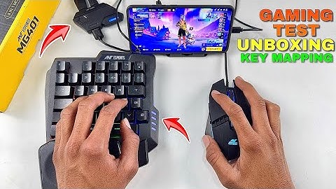Keyboard or mouse and ANT Esports MG401 unboxing and gaming test setup key mapping full tutorial
