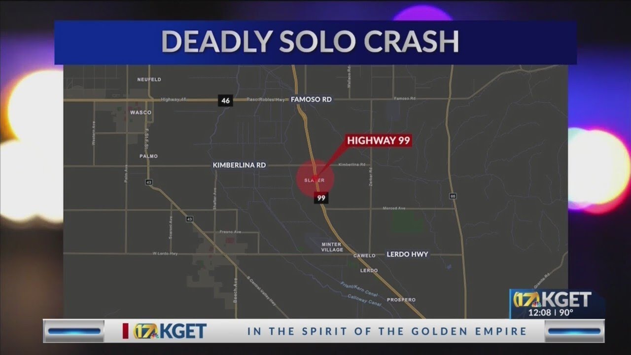 Coroner ID's man killed in solo vehicle crash on Hwy 99 - YouTube