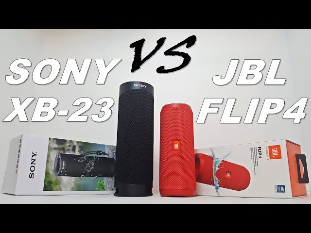 SONY SRS XB-23 VS JBL FLIP4 [SOUNDTEST] - YouTube