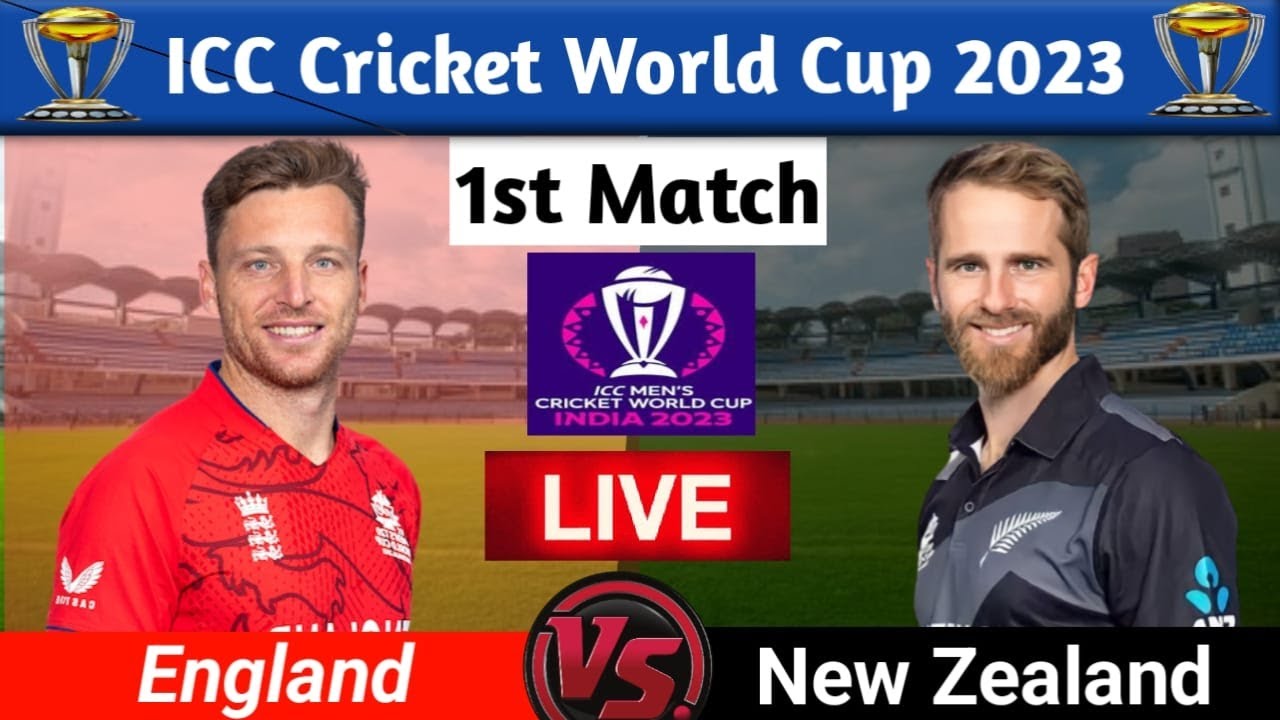 Live : England vs New Zealand 1st World Cup Match | ENG vs NZ Live Match Score & Commantary