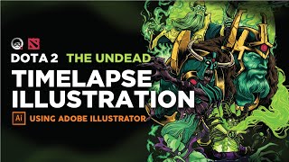 Dota 2 Timelapse Vector Illustration