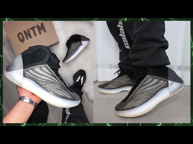 YEEZY QNTM Barium Review + On Feet - YouTube